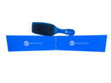 Blue Rectangular Curved Brush - (Medium Bristles)