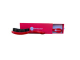 Red Rectangular Curved Brush - (Medium Hard Bristles)