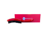 Red Rectangular Curved Brush - (Medium Hard Bristles)