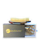 Black Rectangular Wave Brush - 100% Blonde Boar SOFT Bristles