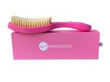Pink Rectangular Curved Brush - (Medium-Soft Bristles)