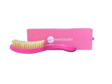 Pink Rectangular Curved Brush - (Medium-Soft Bristles)