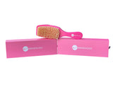 Pink Rectangular Curved Brush - (Medium-Soft Bristles)